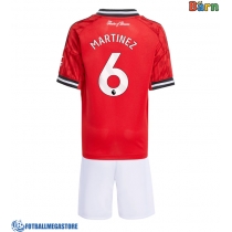 Fotballdrakt Barn Manchester United Lisandro Martinez #6 Hjemmedraktsett 2025-26 Kortermet (+ Korte bukser)